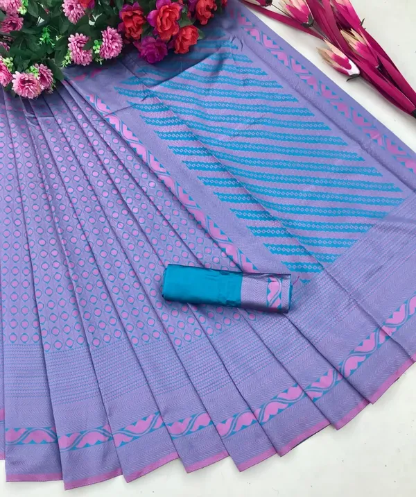 Blue_Embellished_Banarasi_Jacquard_Saree_(Blue)